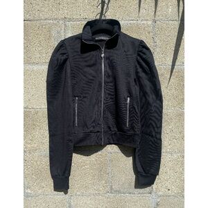 GUESS - JUDITH Sweater / Jacket with Puff Shoulder- color Black - size S